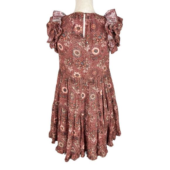 Ulla Johnson Adele Flutter Sleeve Mini Dress in Rosebud Flutter Size 00 - Picture 5 of 9